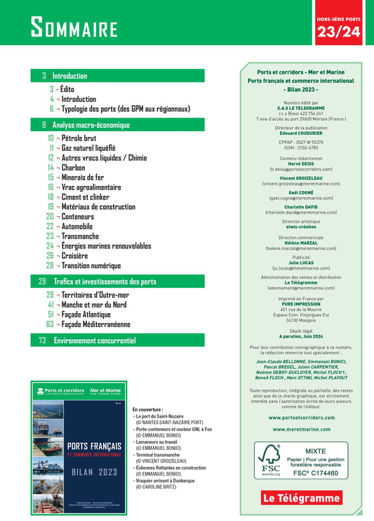 Bilan des ports 2023