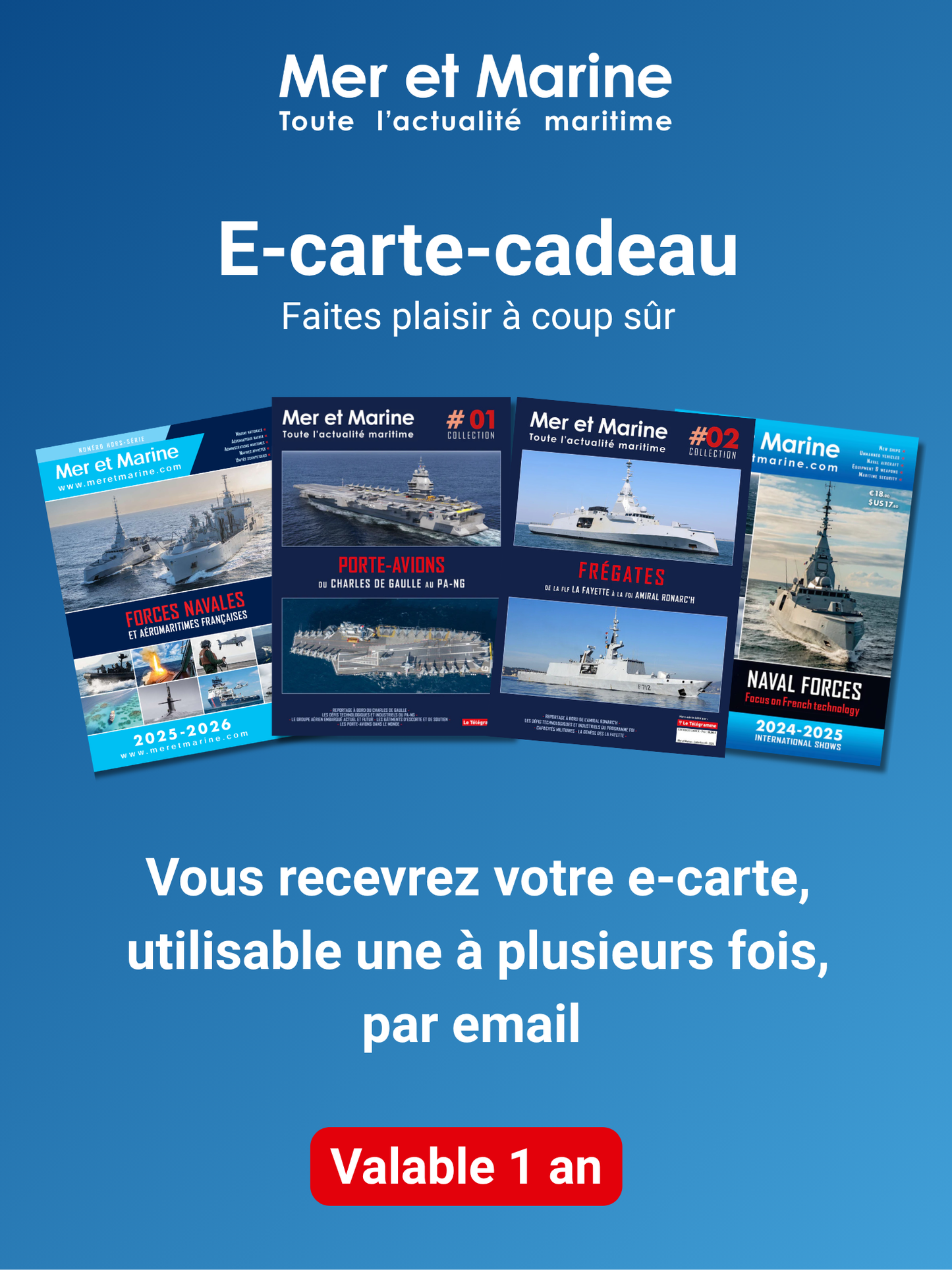 E-carte-cadeau Mer et Marine